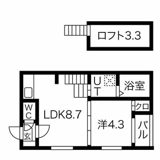 フェリーチェ山王【101【通常プラン】号室】の間取り