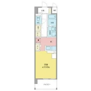 ラディナスティア【3階】の間取り