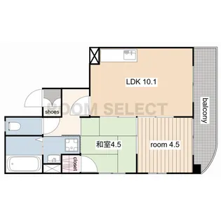 Apartment884【2階】の間取り
