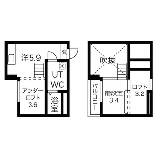 プランドール本地通【1階】の間取り