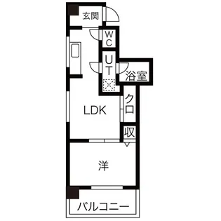 麦島第二ビル【903号室】の間取り
