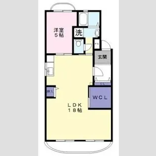 グリーンコート浅井【2階】の間取り