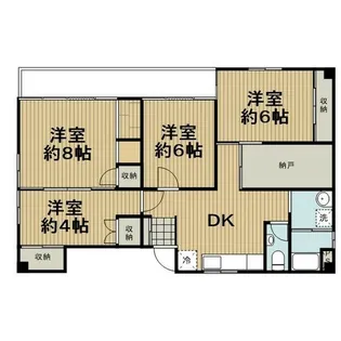 川出ビル【3階号室】の間取り
