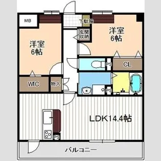 グランツ【1階】の間取り