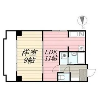 レインボー第三金山【5階】の間取り