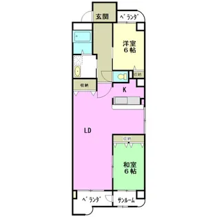 エスポワール城北【3階】の間取り