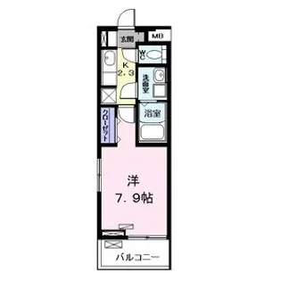 プリムール栄生【3階】の間取り