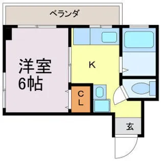 メゾンひまわり【403号室】の間取り
