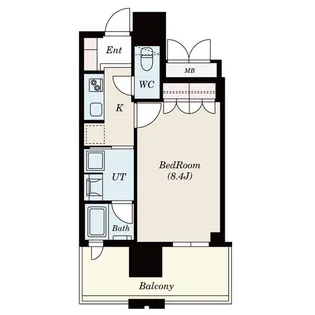 ローレルタワー名古屋栄【6階】の間取り