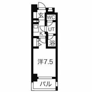 MELIV鶴舞【705号室】の間取り