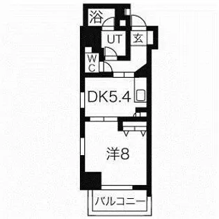 meLiV鶴舞【8階】の間取り