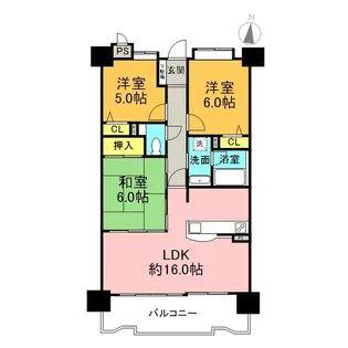 ライオンズステーションプラザ桜山【5階】の間取り