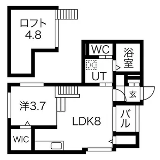 CASA FIORE 浅間町【102【通常プラン】号室】の間取り