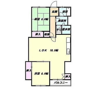 カトーレジデンス【2階】の間取り