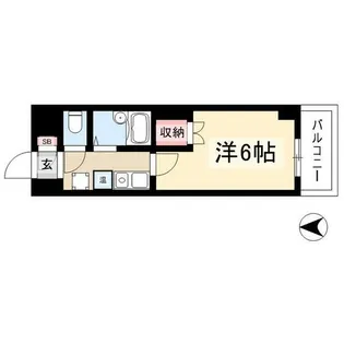 ハイツ亀島【4階】の間取り