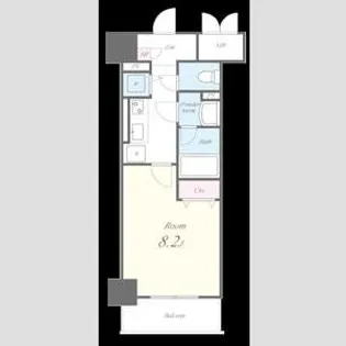 グリーンコート中島【5階】の間取り