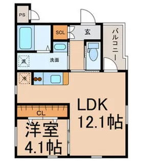 グランレーヴ吹上【1階】の間取り