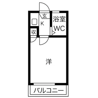 シャイン鳴尾【204号室】の間取り