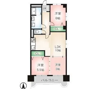 M's Global Port Ⅱ【3階】の間取り