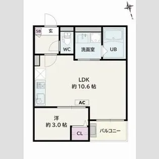 Jack urasatoⅣ【2階】の間取り