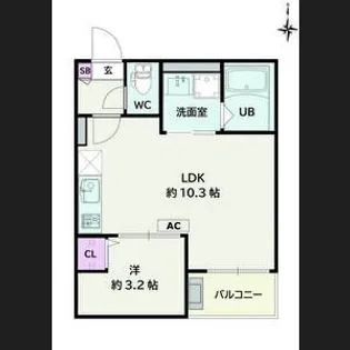 Jack minamijuichibanⅠ【1階】の間取り