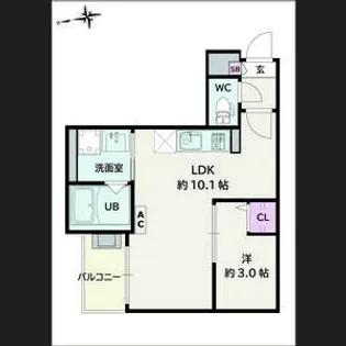 Jack korakuⅠ【3階】の間取り