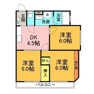 コーポ池上【3階】の間取り