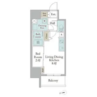 ストーリア名古屋城西【0804号室】の間取り