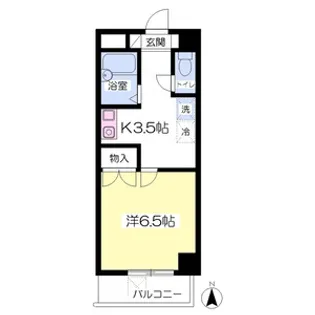 ジュネス北千種【5階】の間取り