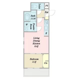 Lino'a栄生(リノアサコウ)【1階】の間取り