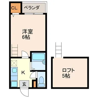 セジュール東別院【103号室】の間取り