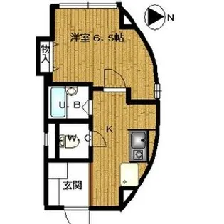 グランベール安田通【4階】の間取り