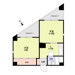 浅井ビル【203号室】の間取り