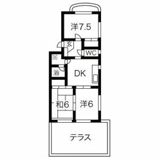 グリーンハイツスワ【3階】の間取り
