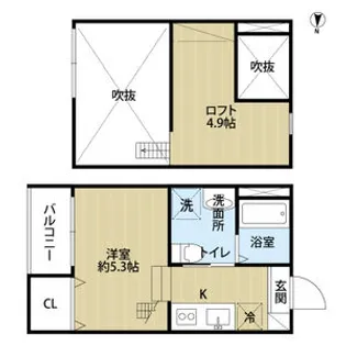 Tripletta(トリプレッタ)【2階】の間取り
