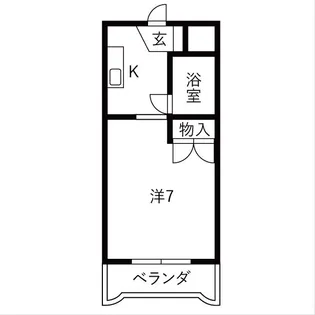 コスモシティ88【3階】の間取り