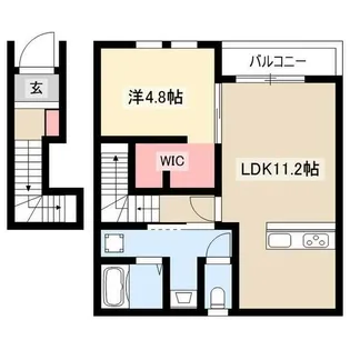 リーブルファイン下之一色町【202号室】の間取り