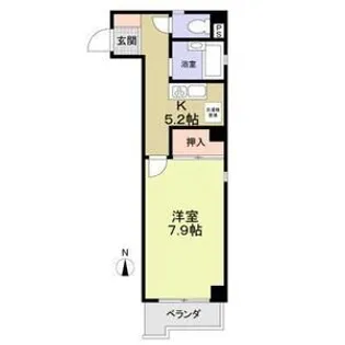 グランパス檀渓【1階】の間取り