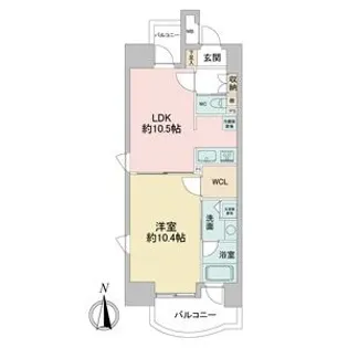 さくらHills名駅NORTH【7階】の間取り