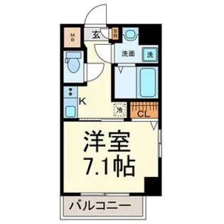 プランドール名駅【7階】の間取り
