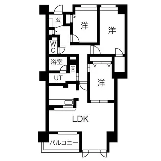 コルティーレマルフク【2階】の間取り