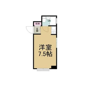 穂波第一ビル【1C号室】の間取り