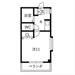 パラドール【303号室】の間取り