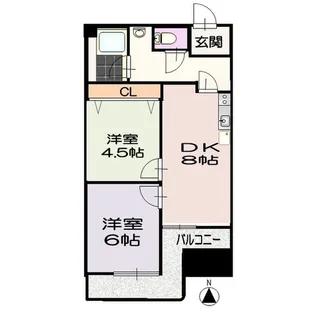 fメゾン吹上【5B号室】の間取り