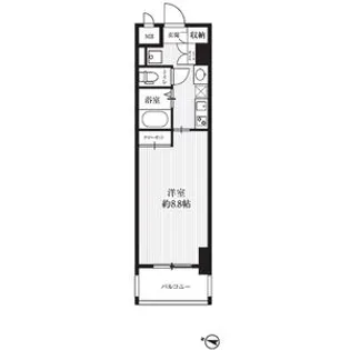 HF久屋大通レジデンス【8階】の間取り