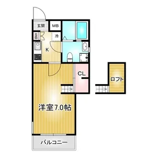 プリミエール妙音通【3階】の間取り