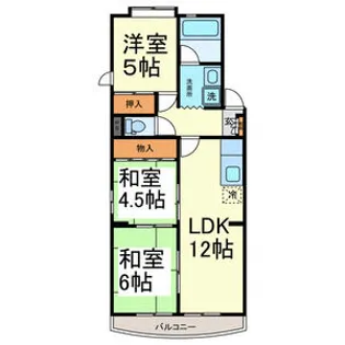 サンパーク大鐘【3階】の間取り