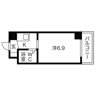 ピボットヴァンベール【605号室】の間取り
