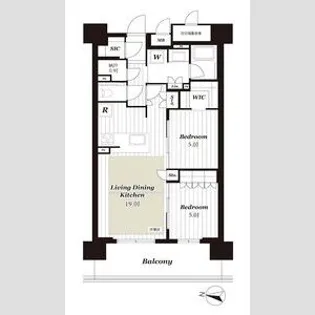 グランクレアいいねタウン瑞穂【2階】の間取り