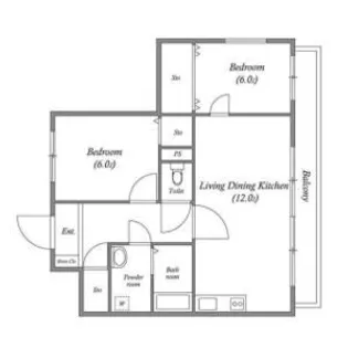 レジデンス代官町スクエア【2階】の間取り